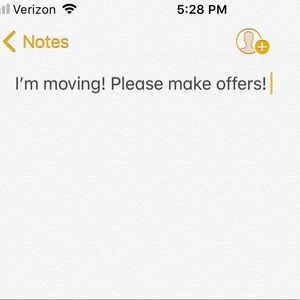 Make offers I’ll consider them!